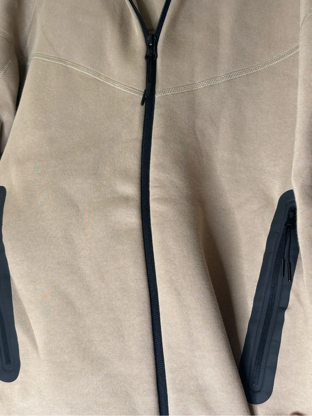 Nike Tech Fleece Windrunner Hoodie Men’s Small Khaki Black FB7921-247